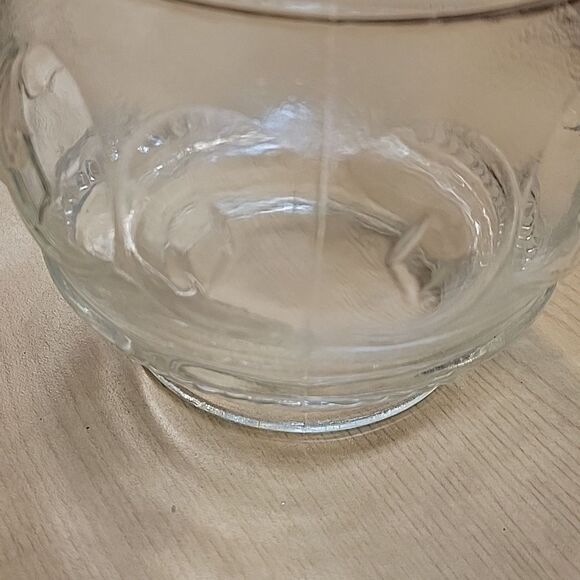 Vtg Ceiling Light Fixture Glass SHADE Diamond & Beaded Bathroom Hallway 5 1/2" - Picture 6 of 7